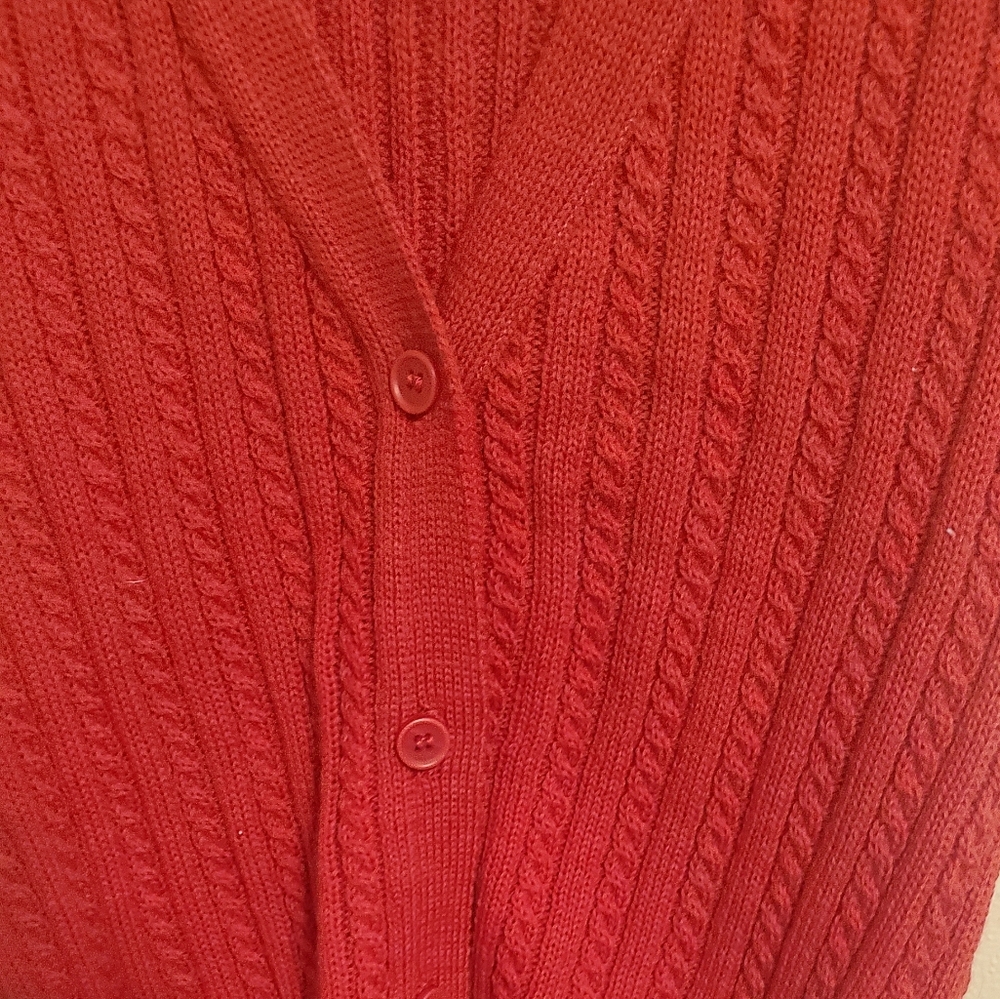 Vintage Pendleton Red Button Down Vest - image 5